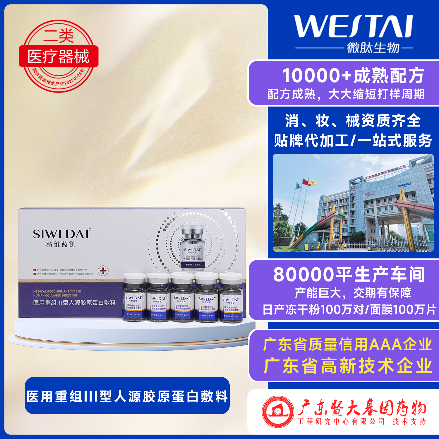 醫(yī)用重組Ⅲ型膠原蛋白敷料（精華）